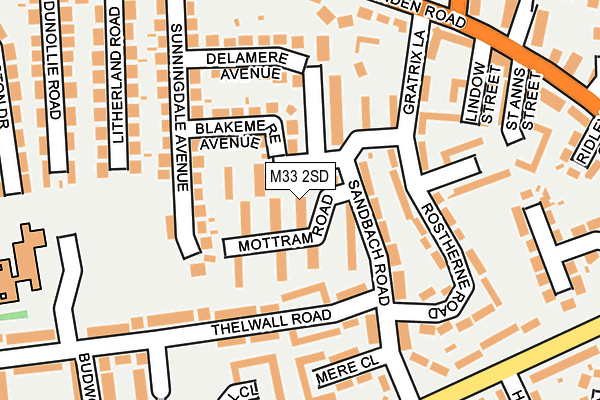 M33 2SD map - OS OpenMap – Local (Ordnance Survey)