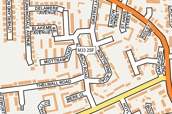 M33 2SF map - OS OpenMap – Local (Ordnance Survey)