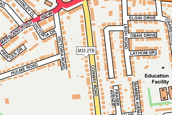 M33 2TB map - OS OpenMap – Local (Ordnance Survey)