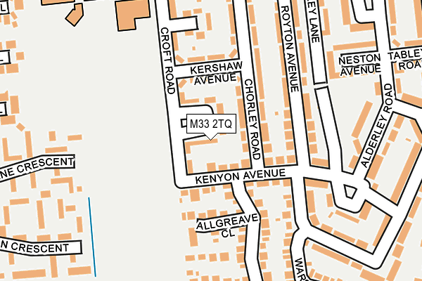 M33 2TQ map - OS OpenMap – Local (Ordnance Survey)
