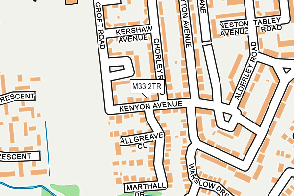 M33 2TR map - OS OpenMap – Local (Ordnance Survey)