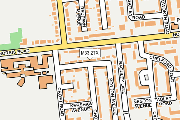 M33 2TX map - OS OpenMap – Local (Ordnance Survey)