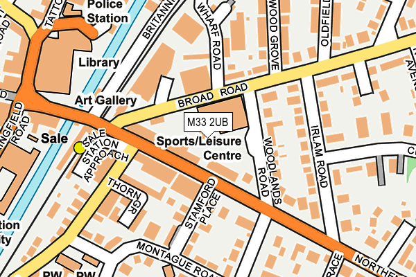 M33 2UB map - OS OpenMap – Local (Ordnance Survey)