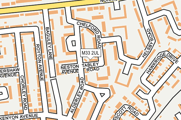 M33 2UL map - OS OpenMap – Local (Ordnance Survey)