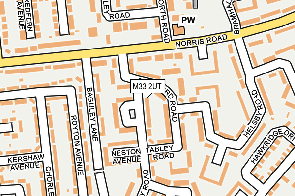 M33 2UT map - OS OpenMap – Local (Ordnance Survey)
