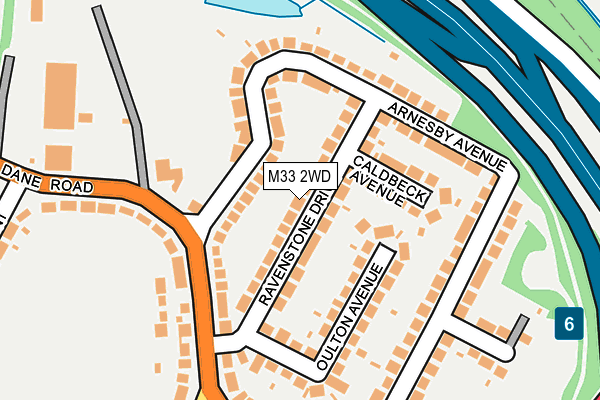 M33 2WD map - OS OpenMap – Local (Ordnance Survey)