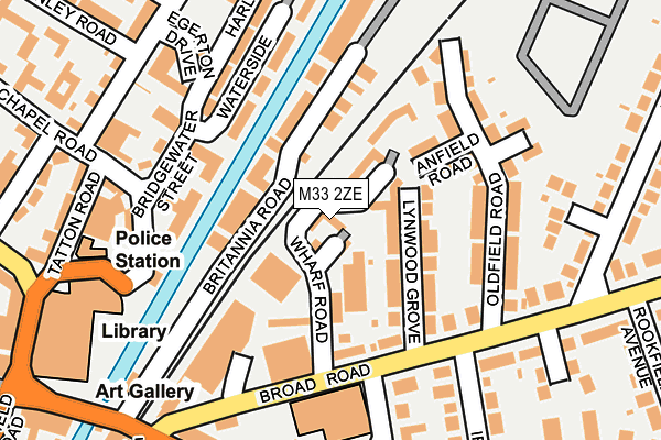 M33 2ZE map - OS OpenMap – Local (Ordnance Survey)