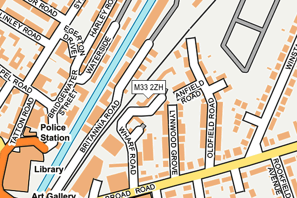 M33 2ZH map - OS OpenMap – Local (Ordnance Survey)