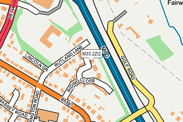 M33 2ZQ map - OS OpenMap – Local (Ordnance Survey)