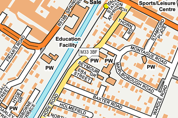 M33 3BF map - OS OpenMap – Local (Ordnance Survey)