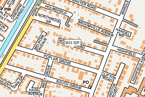 M33 3DF map - OS OpenMap – Local (Ordnance Survey)