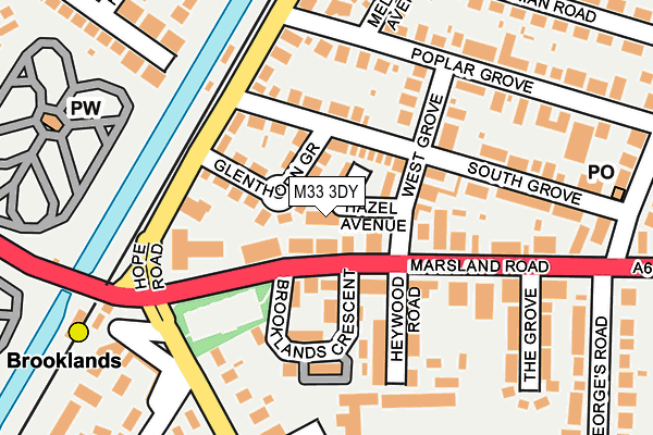 M33 3DY map - OS OpenMap – Local (Ordnance Survey)