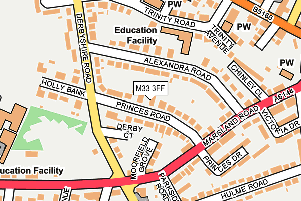 M33 3FF map - OS OpenMap – Local (Ordnance Survey)