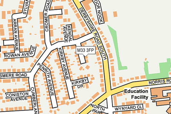 M33 3FP map - OS OpenMap – Local (Ordnance Survey)