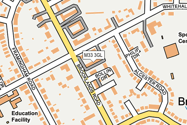 M33 3GL map - OS OpenMap – Local (Ordnance Survey)