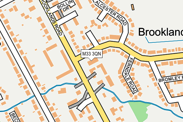 M33 3QN map - OS OpenMap – Local (Ordnance Survey)