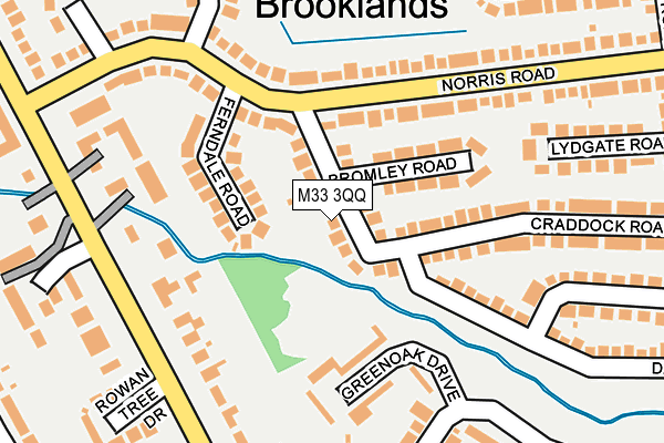 M33 3QQ map - OS OpenMap – Local (Ordnance Survey)