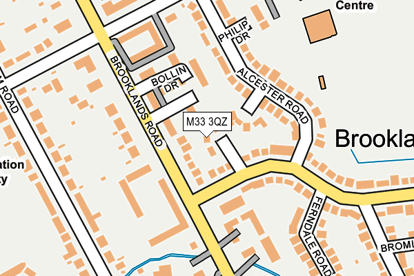 M33 3QZ map - OS OpenMap – Local (Ordnance Survey)