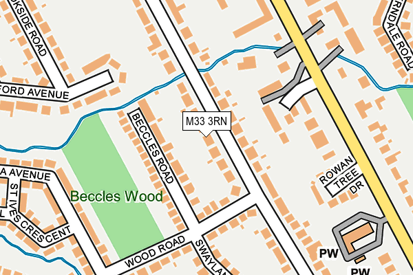M33 3RN map - OS OpenMap – Local (Ordnance Survey)