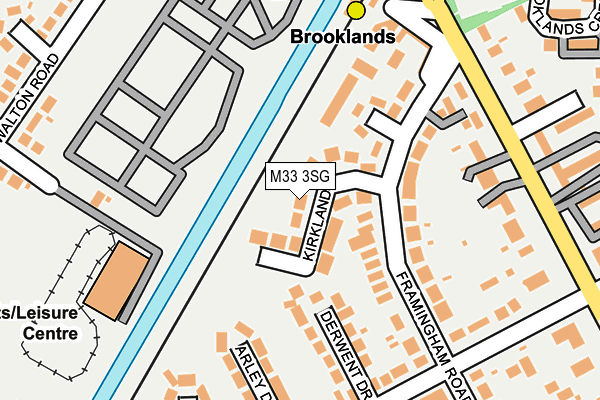 M33 3SG map - OS OpenMap – Local (Ordnance Survey)