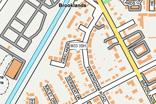 M33 3SH map - OS OpenMap – Local (Ordnance Survey)