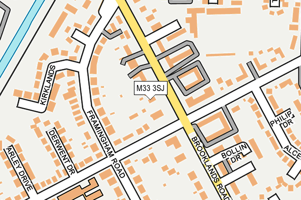 M33 3SJ map - OS OpenMap – Local (Ordnance Survey)
