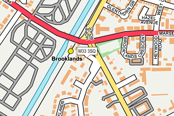 M33 3SQ map - OS OpenMap – Local (Ordnance Survey)