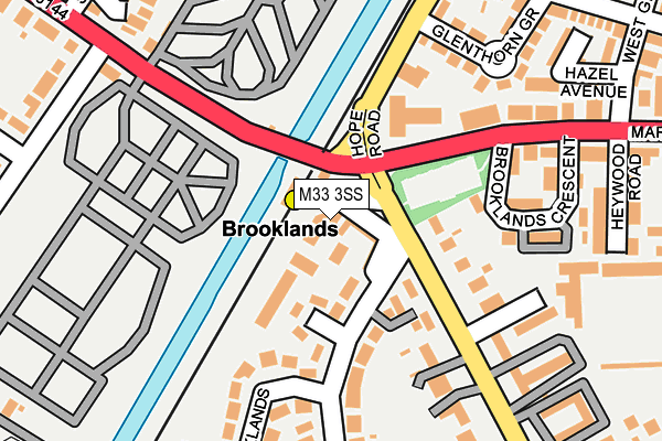 M33 3SS map - OS OpenMap – Local (Ordnance Survey)