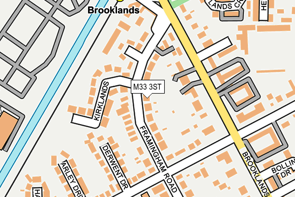 M33 3ST map - OS OpenMap – Local (Ordnance Survey)