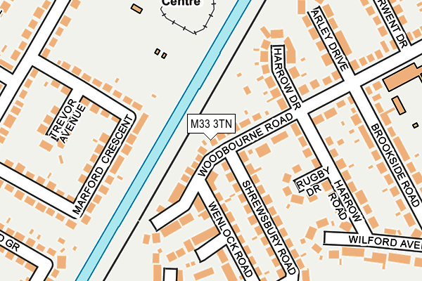 M33 3TN map - OS OpenMap – Local (Ordnance Survey)