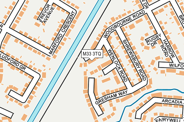 M33 3TQ map - OS OpenMap – Local (Ordnance Survey)