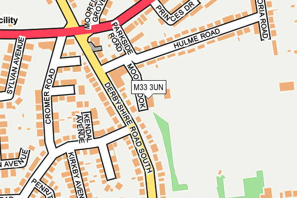 M33 3UN map - OS OpenMap – Local (Ordnance Survey)