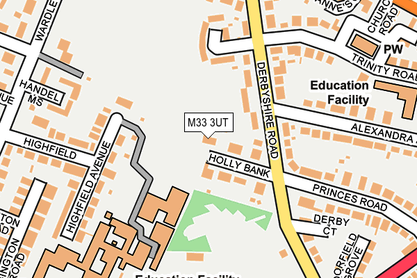M33 3UT map - OS OpenMap – Local (Ordnance Survey)