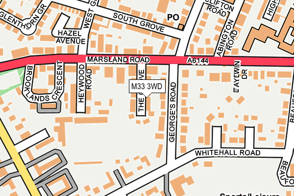 M33 3WD map - OS OpenMap – Local (Ordnance Survey)
