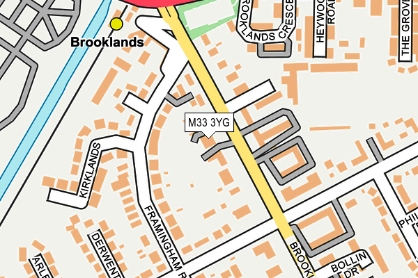 M33 3YG map - OS OpenMap – Local (Ordnance Survey)