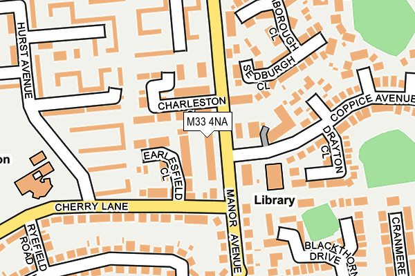 M33 4NA map - OS OpenMap – Local (Ordnance Survey)