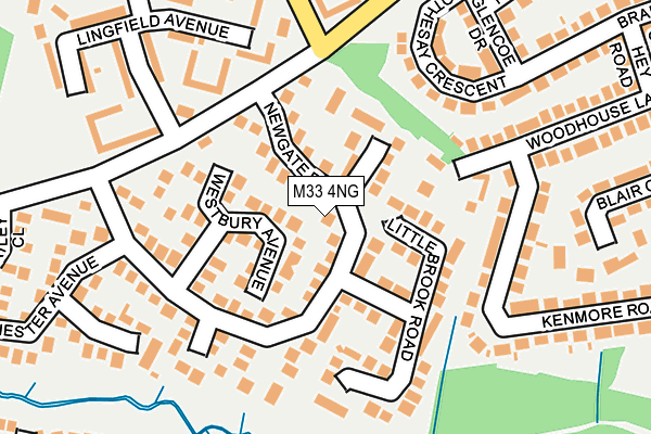 M33 4NG map - OS OpenMap – Local (Ordnance Survey)
