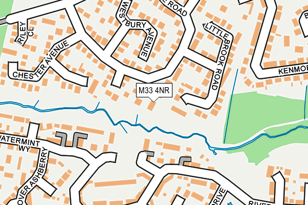 M33 4NR map - OS OpenMap – Local (Ordnance Survey)
