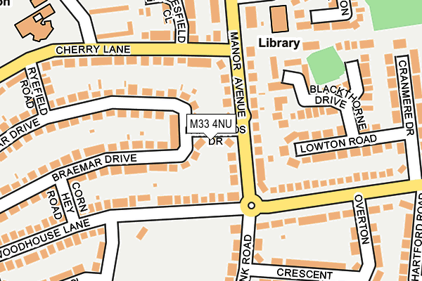 M33 4NU map - OS OpenMap – Local (Ordnance Survey)