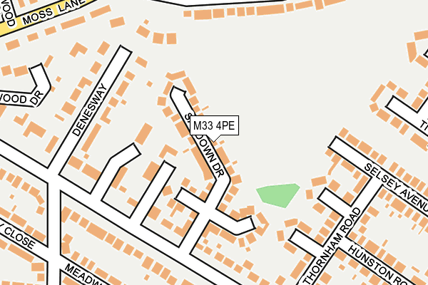 M33 4PE map - OS OpenMap – Local (Ordnance Survey)