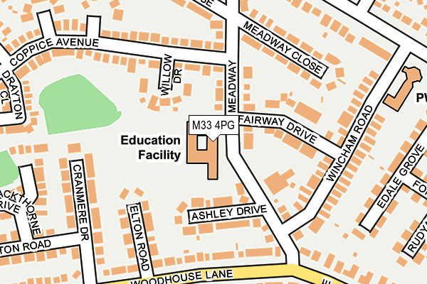 M33 4PG map - OS OpenMap – Local (Ordnance Survey)