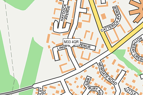 M33 4QR map - OS OpenMap – Local (Ordnance Survey)