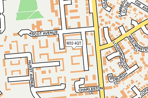M33 4QT map - OS OpenMap – Local (Ordnance Survey)