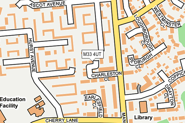 M33 4UT map - OS OpenMap – Local (Ordnance Survey)