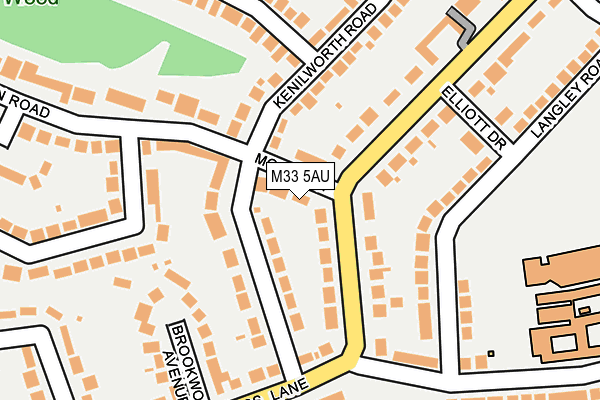 M33 5AU map - OS OpenMap – Local (Ordnance Survey)