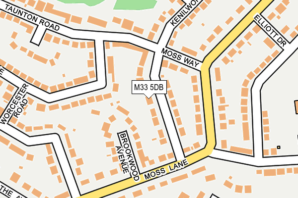 M33 5DB map - OS OpenMap – Local (Ordnance Survey)