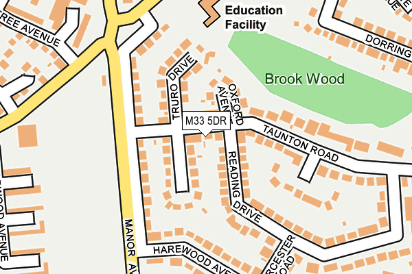 M33 5DR map - OS OpenMap – Local (Ordnance Survey)