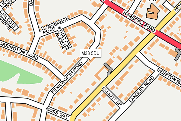 M33 5DU map - OS OpenMap – Local (Ordnance Survey)