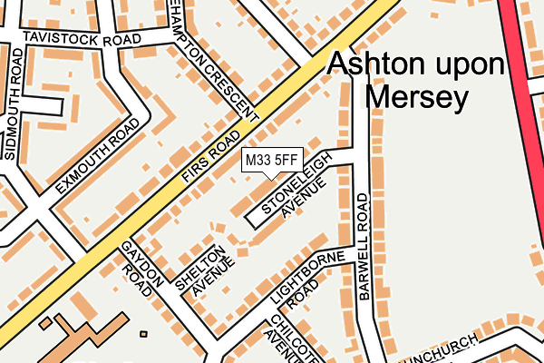M33 5FF map - OS OpenMap – Local (Ordnance Survey)