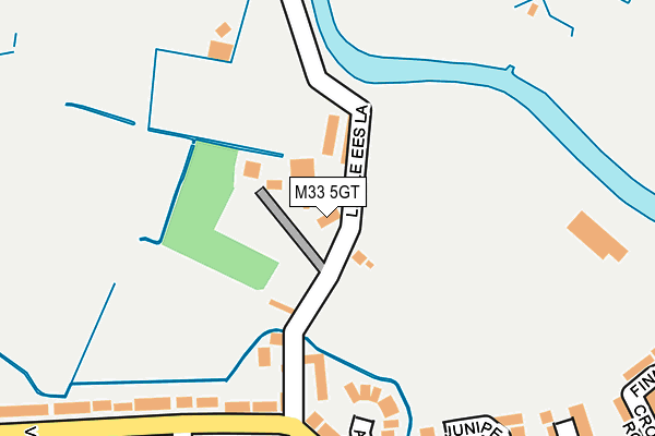 M33 5GT map - OS OpenMap – Local (Ordnance Survey)
